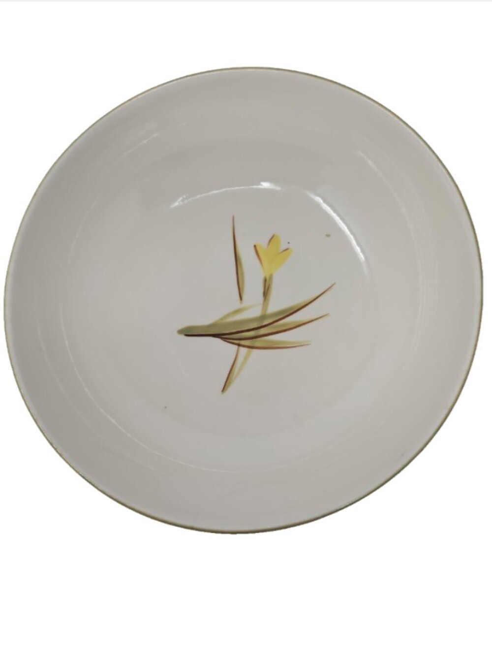 Vintage 1950 Winfield Ware China California Pottery Tiger Iris Serving Bowl 8.75